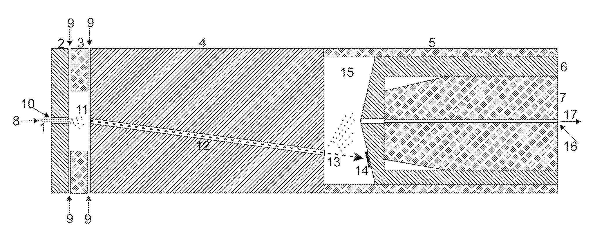 Off-axis channel in electrospray ionization for removal of particulate matter