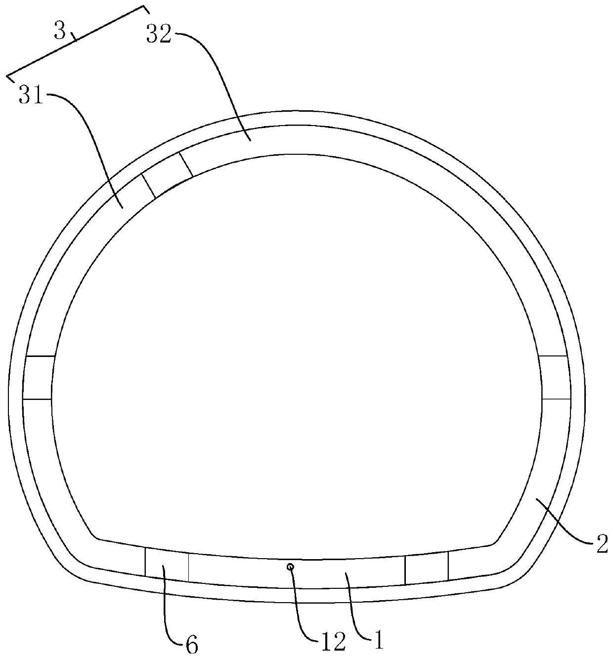 Tunnel secondary lining structure and construction method thereof