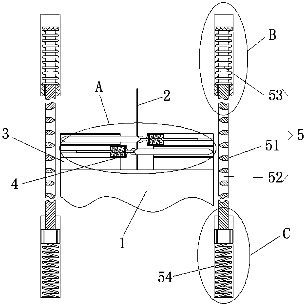 An elevator emergency braking device and braking method