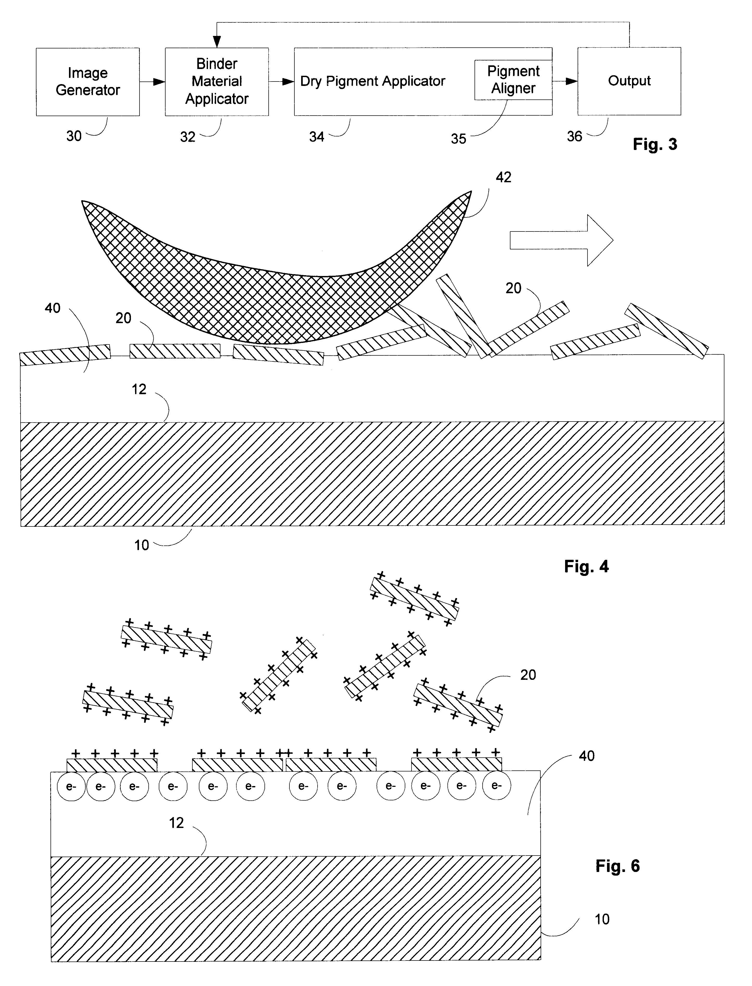 Computer-based system for producing multi-color multilayer images on substrates using dry multi-colored cholesteric liquid crystal (CLC) pigment materials applied to binder material patterns