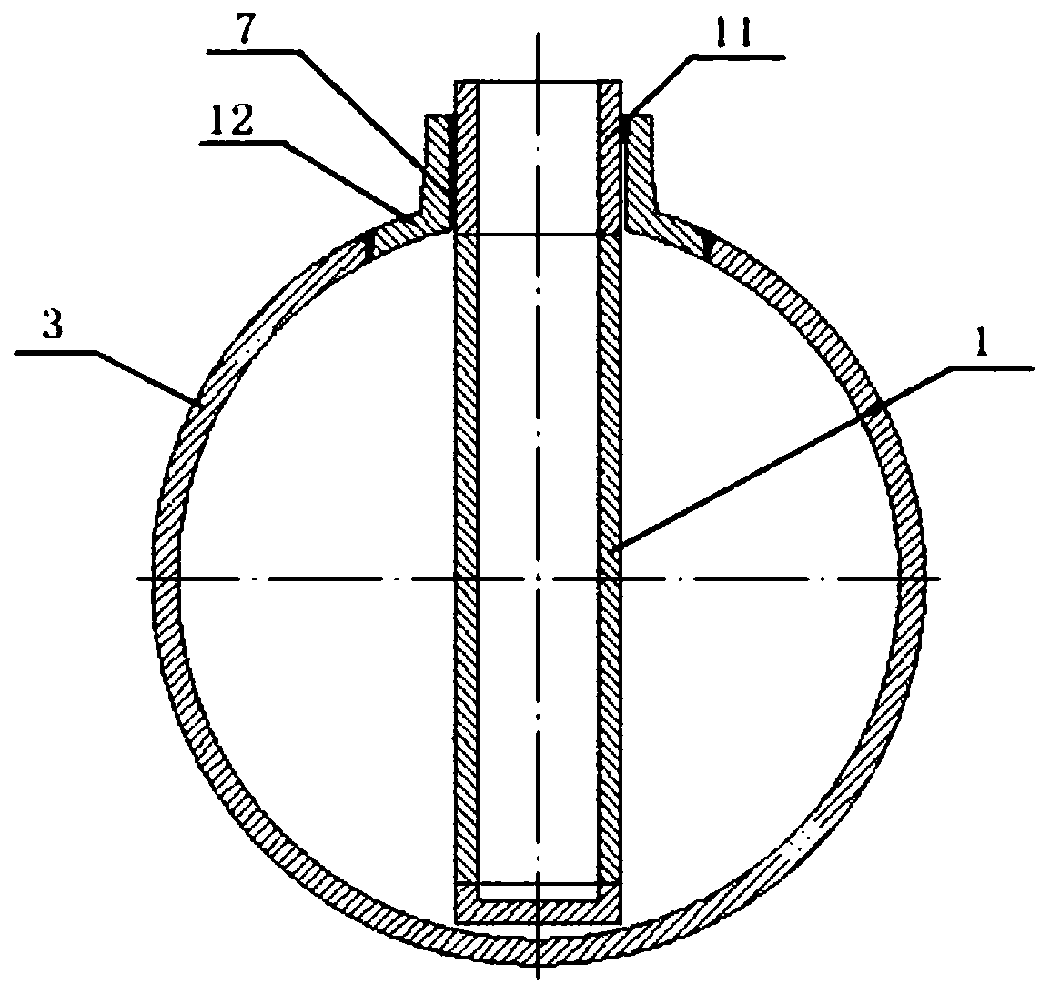 Tube bundle sleeving method of two folding coiled tube high-pressure heater