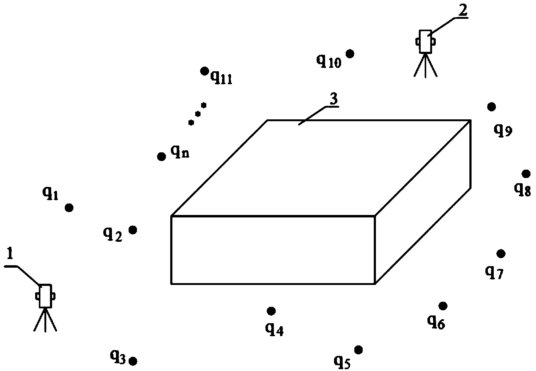 Total station networking measurement method of large-scale structural component