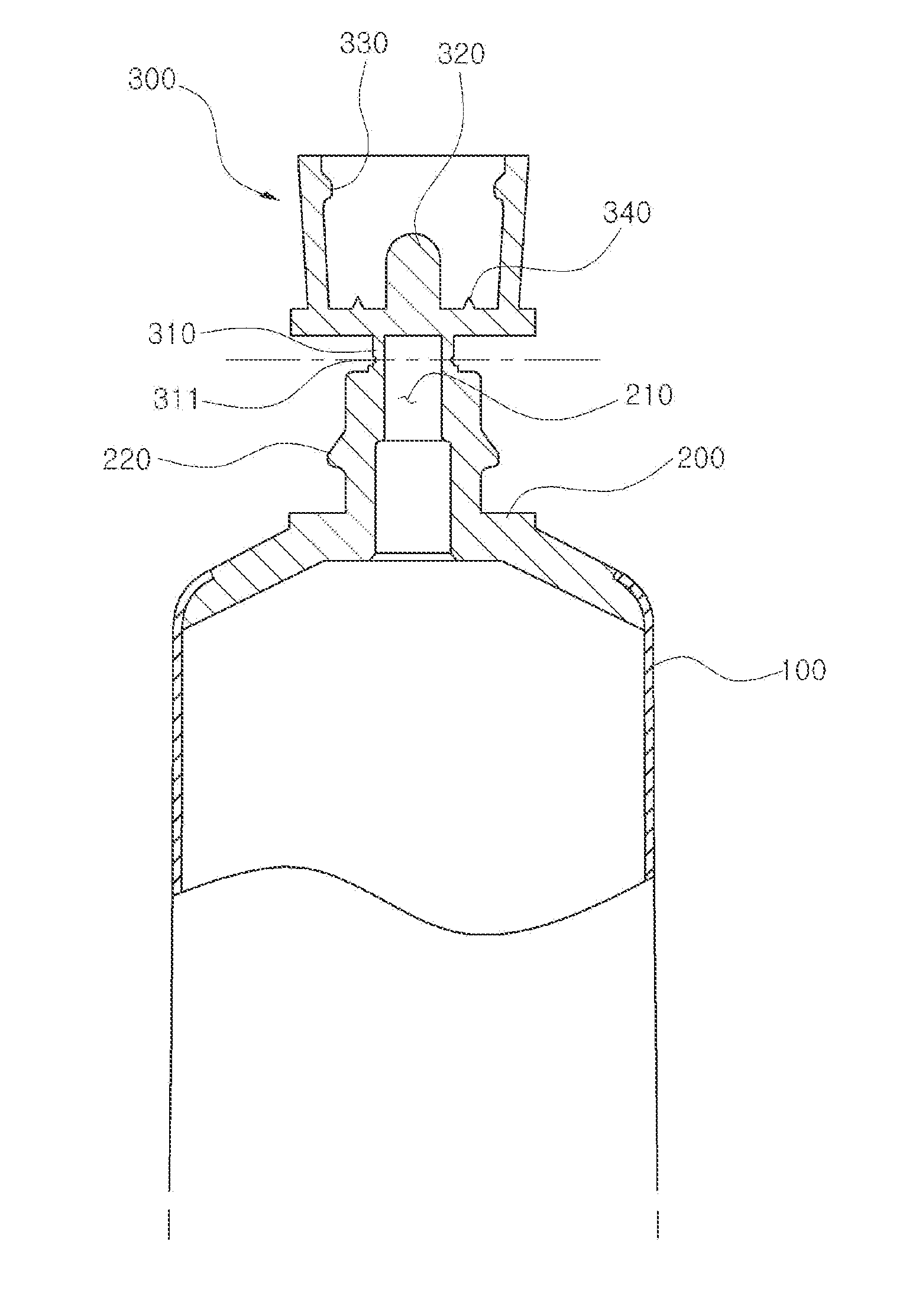 Disposable tubular container having an integrated cap