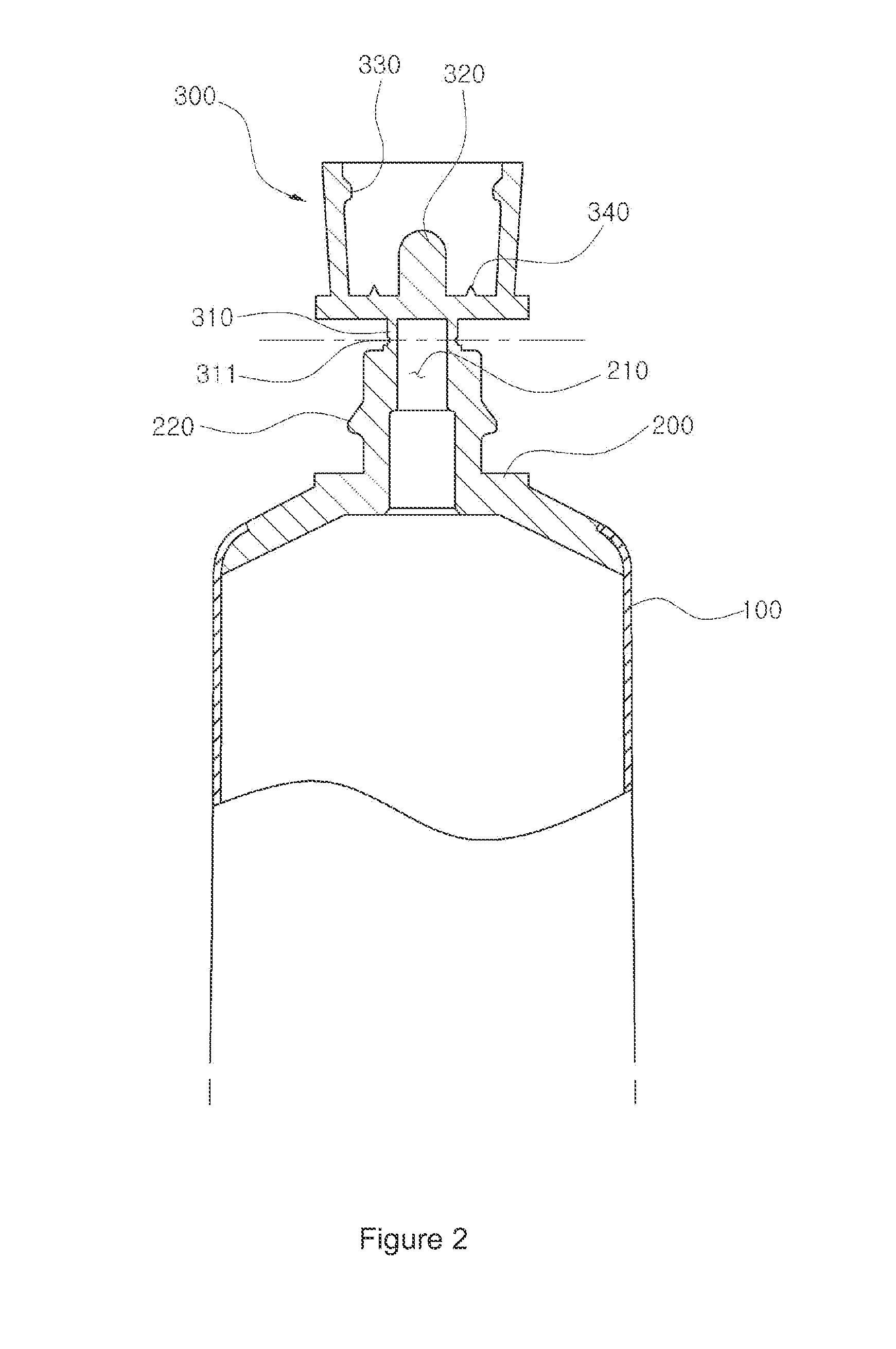 Disposable tubular container having an integrated cap