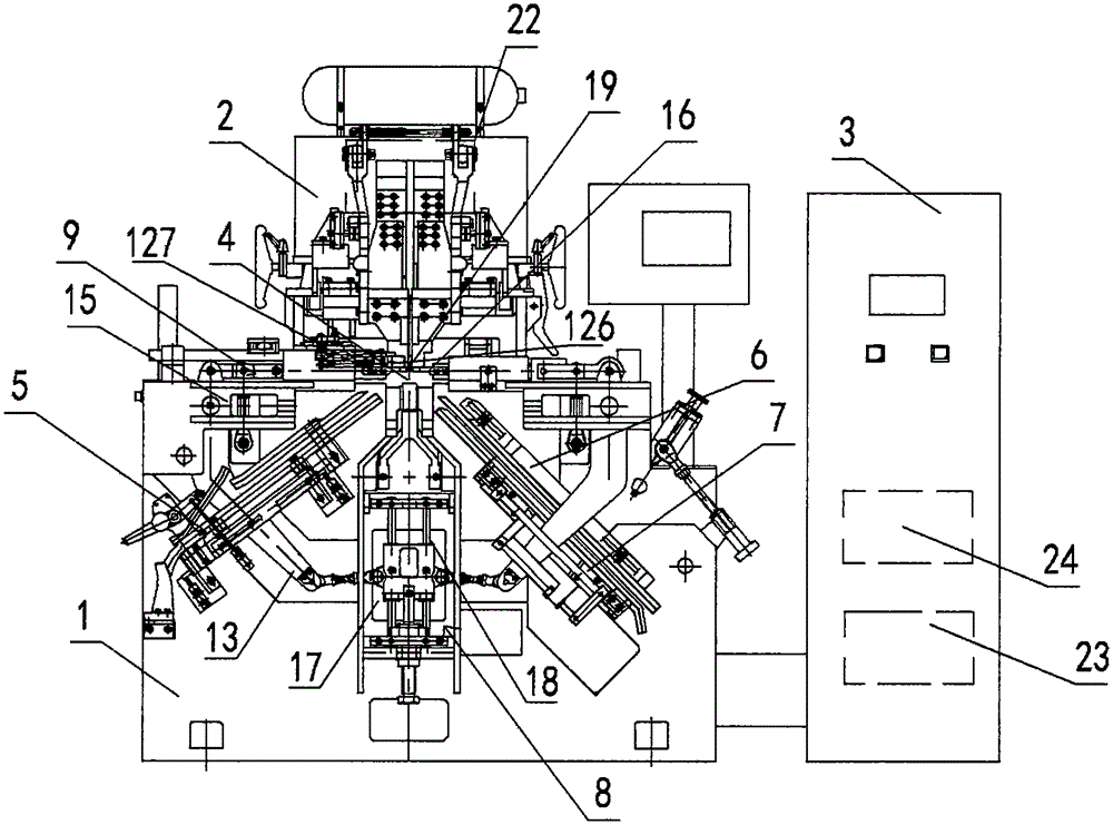 Large-diameter circular ring chain welding machine