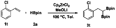 Method for preparation of gem-diboron compound by olefin selective 1, 1-diboronation