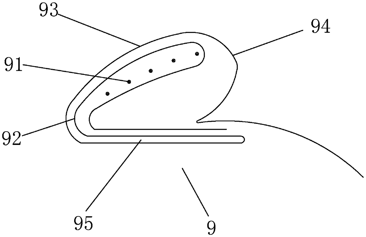 Novel protective enclosure structure and sanitary towel adopting same