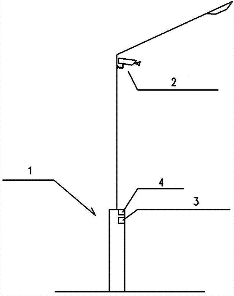 Smart street lamp with additional space temperature monitoring function