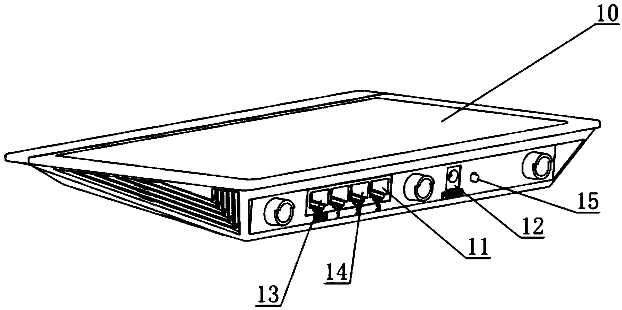 Router multiplexing debugging port and network port, and control method thereof