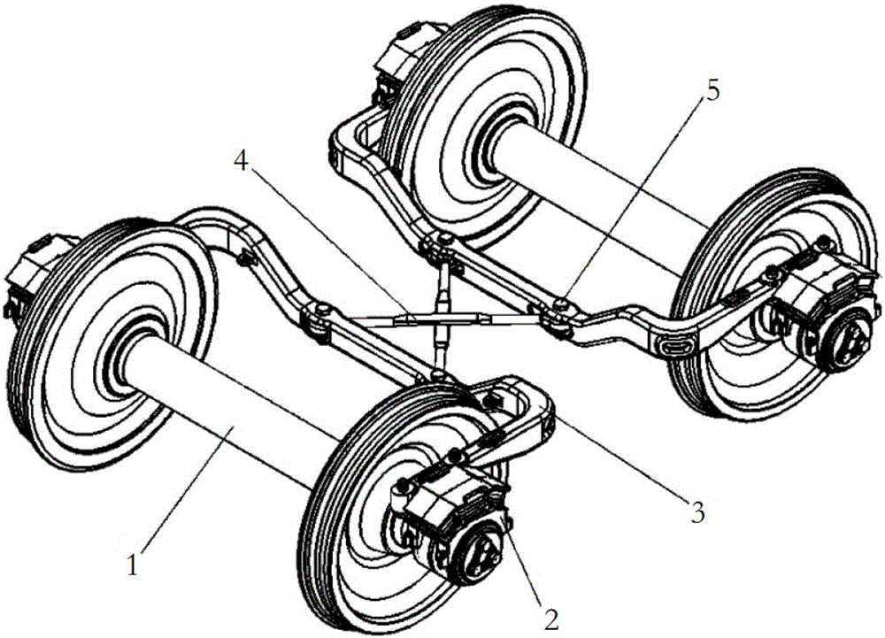 Bogie and track vehicle provided with same