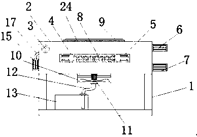 Dust removal device for processing decoration panel