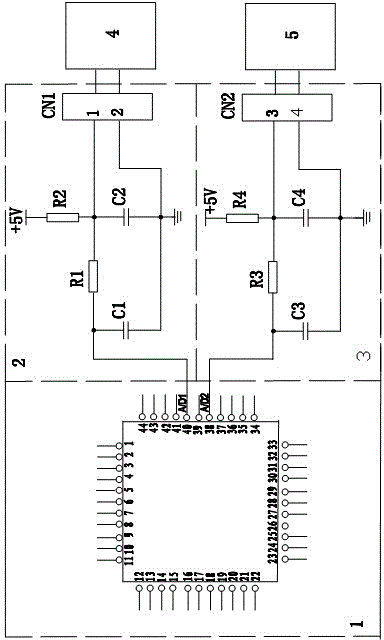 A dishwasher salt level signal detection circuit and detection method