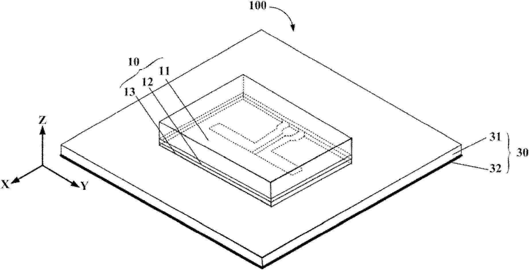 On-chip integration paster antenna