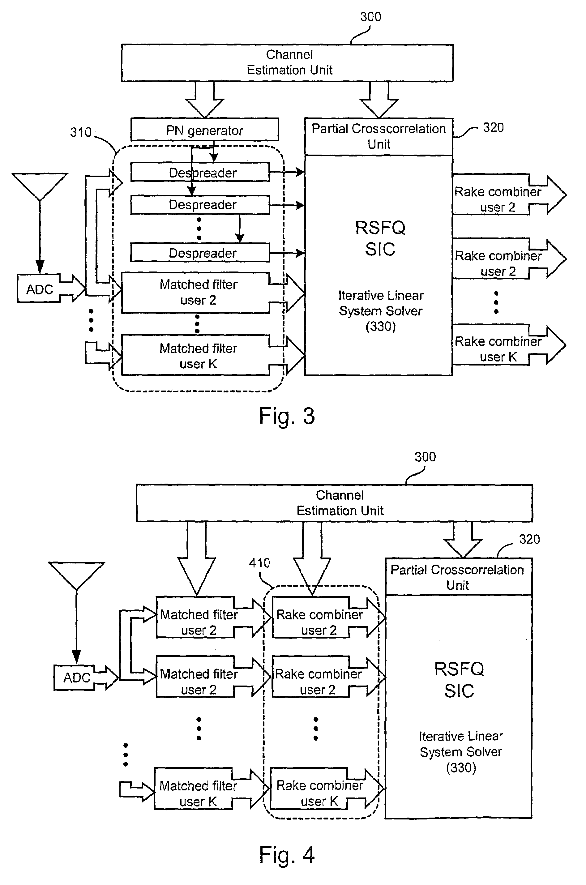 Method and apparatus for multi-user detection using RSFQ successive interference cancellation in CDMA wireless systems