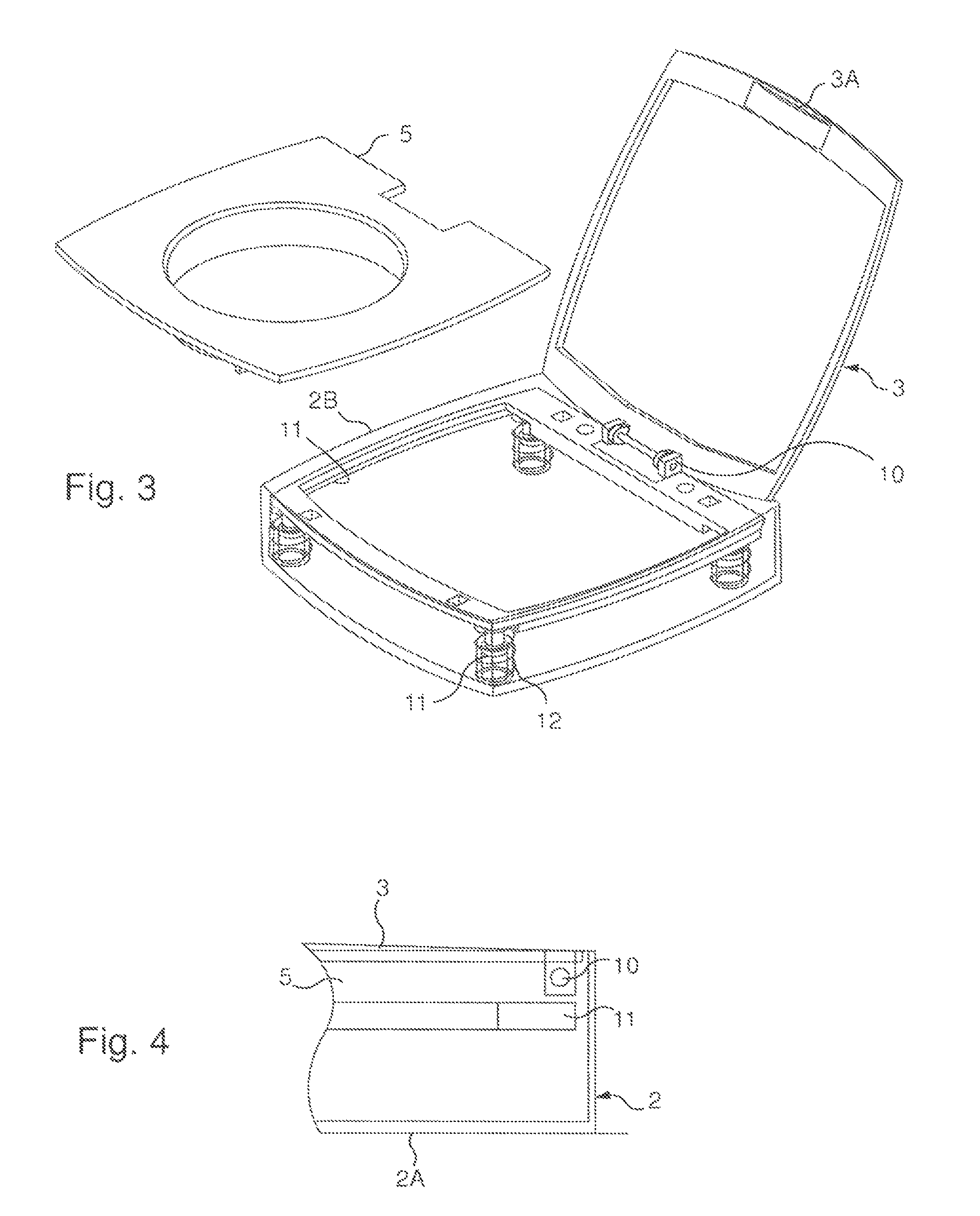 Case for cosmetic or body hygiene product having a retractable hinge