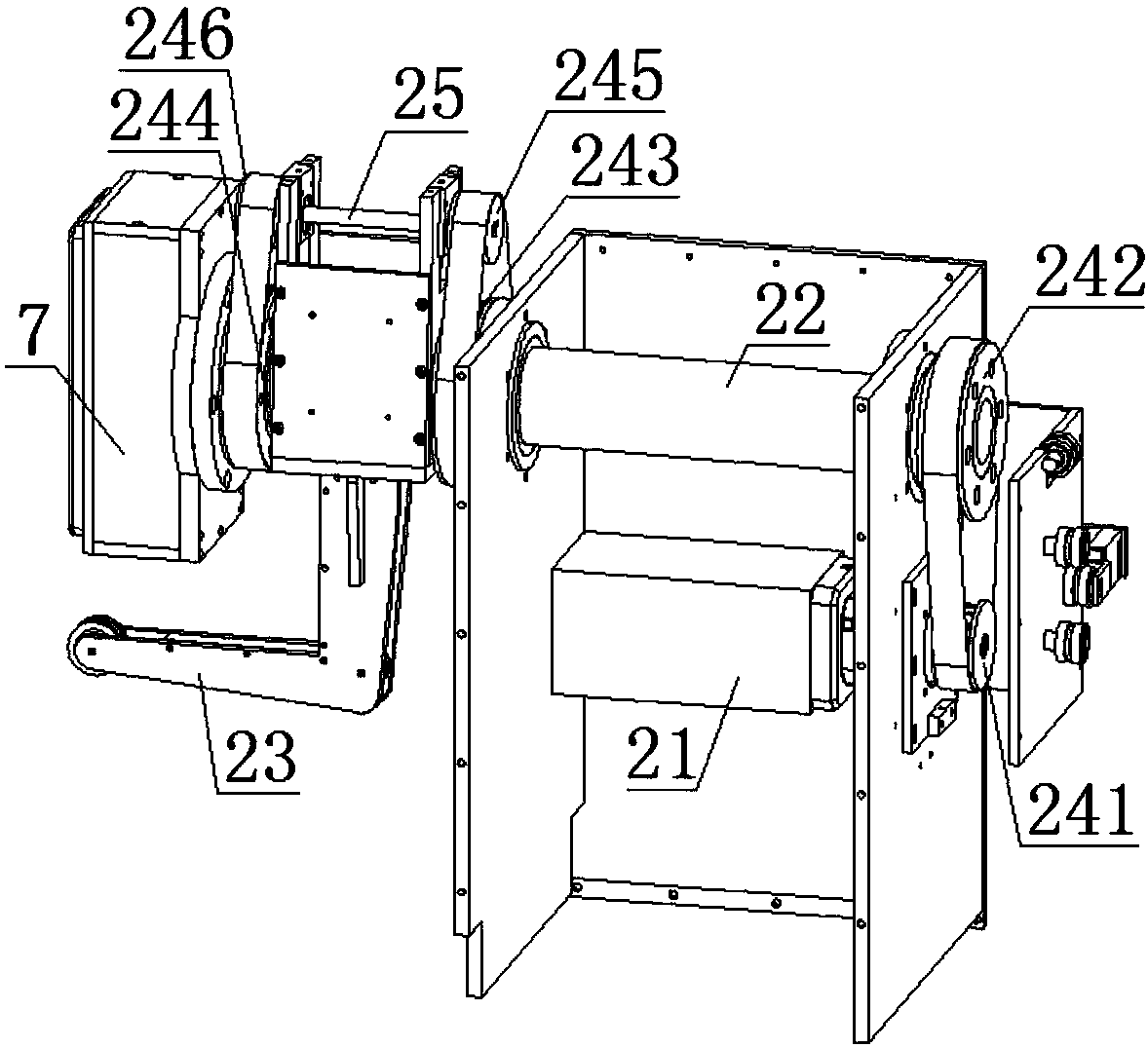 AC synchronous generator rotor full-automatic winding machine