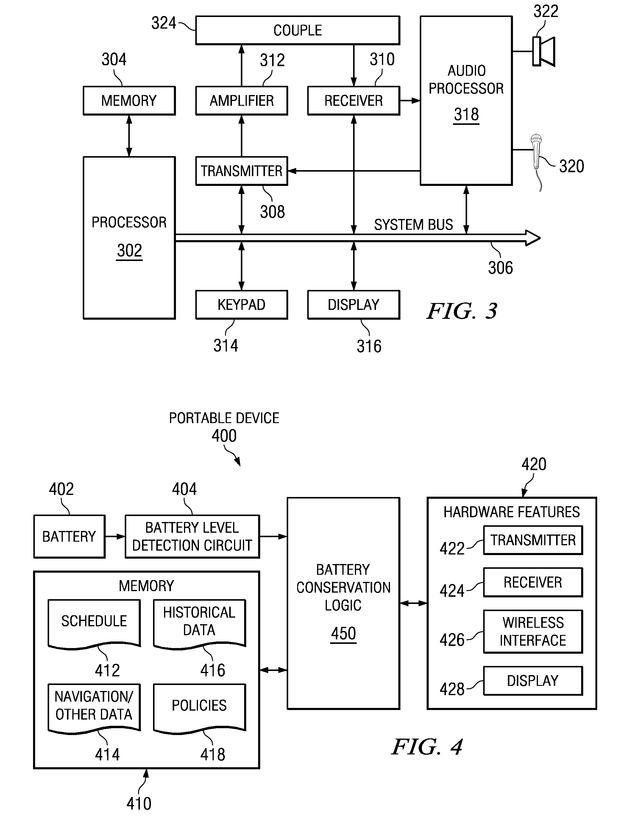 Managing battery needs in a portable device