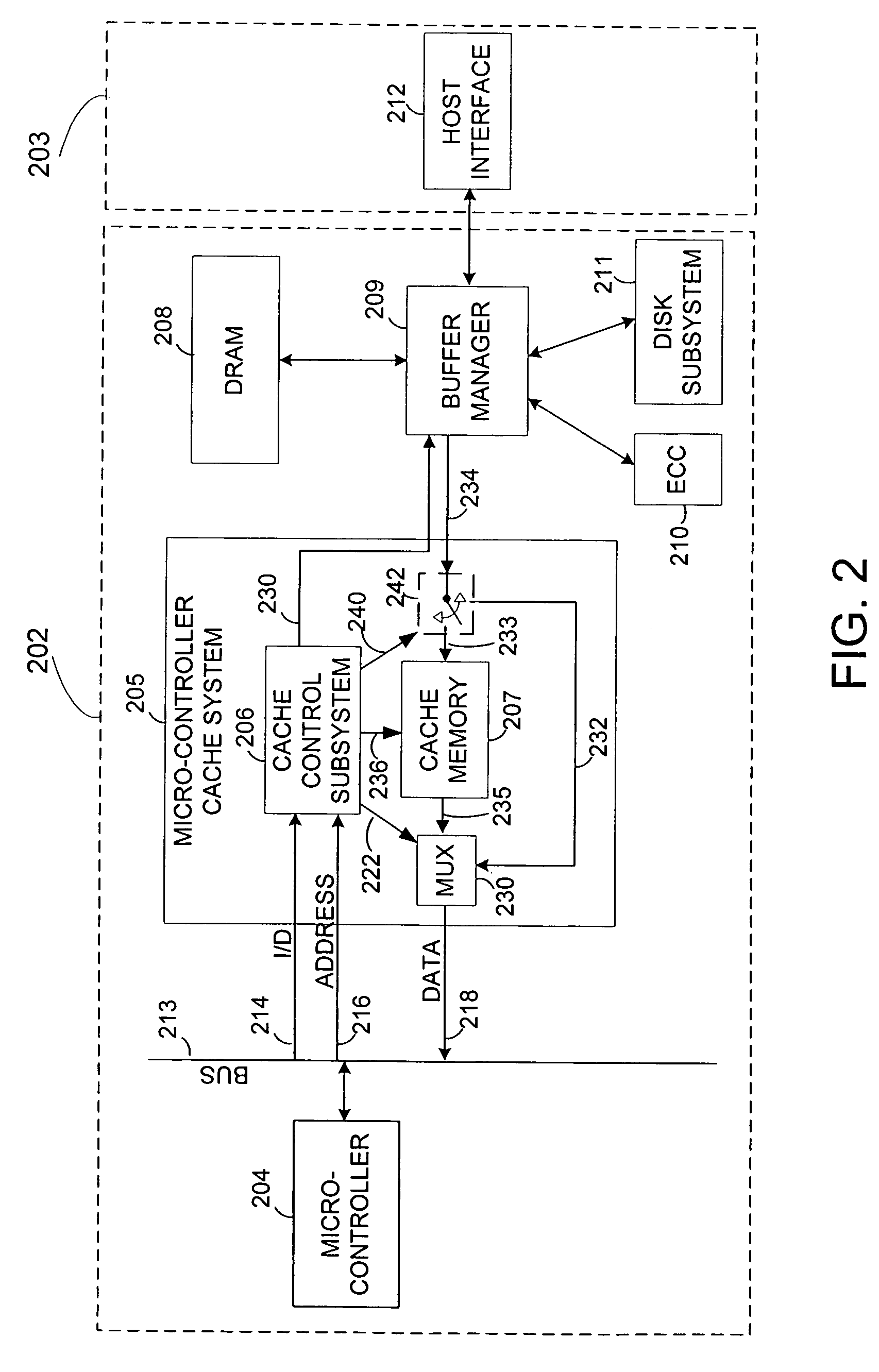 Fetch operations in a disk drive control system
