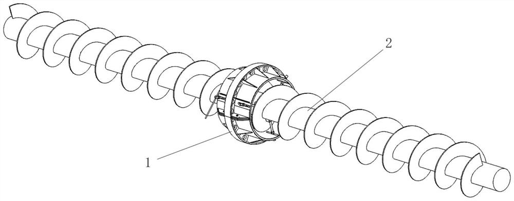 Universal long screw shaft diameter machining supporting device
