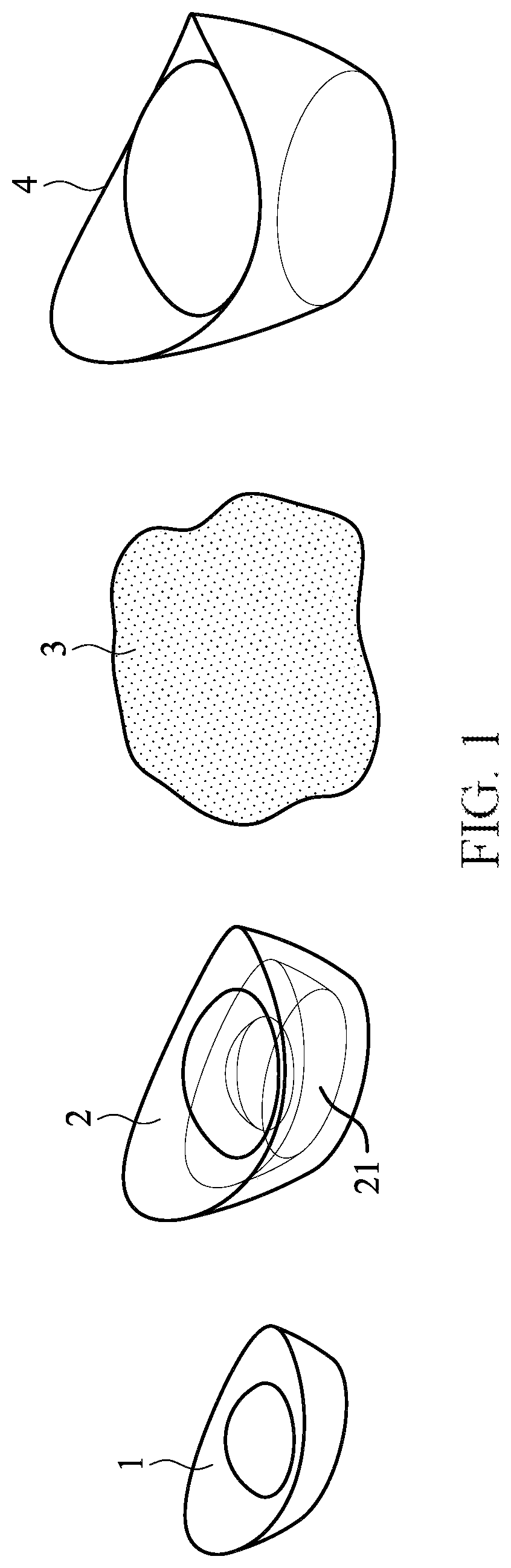 Casting structure allowing inlayed inner and outer member to be viewed