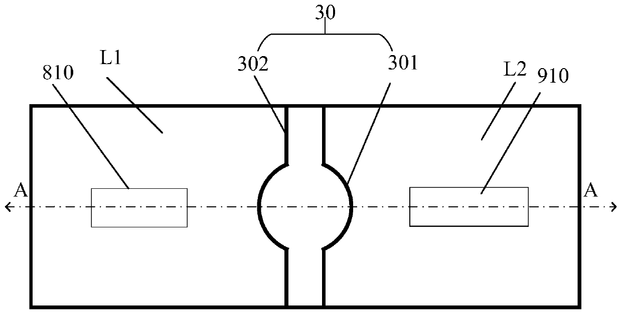 High-voltage LED flip-chip and method for forming same