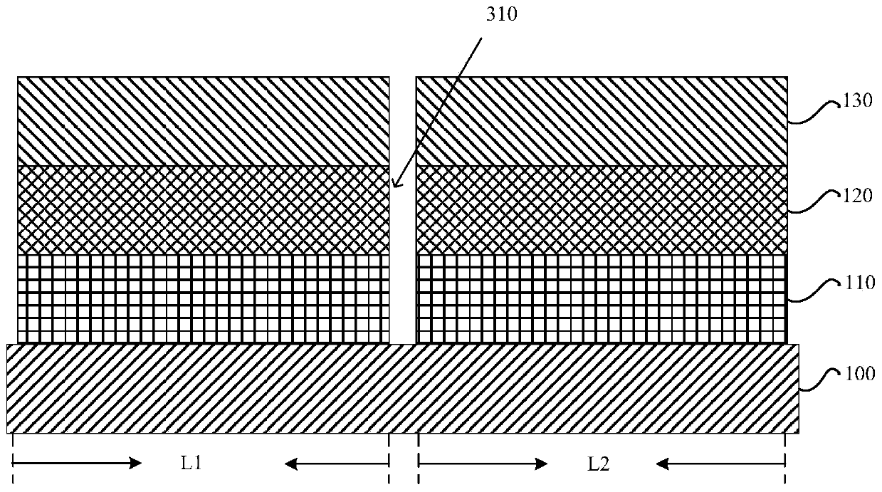 High-voltage LED flip-chip and method for forming same