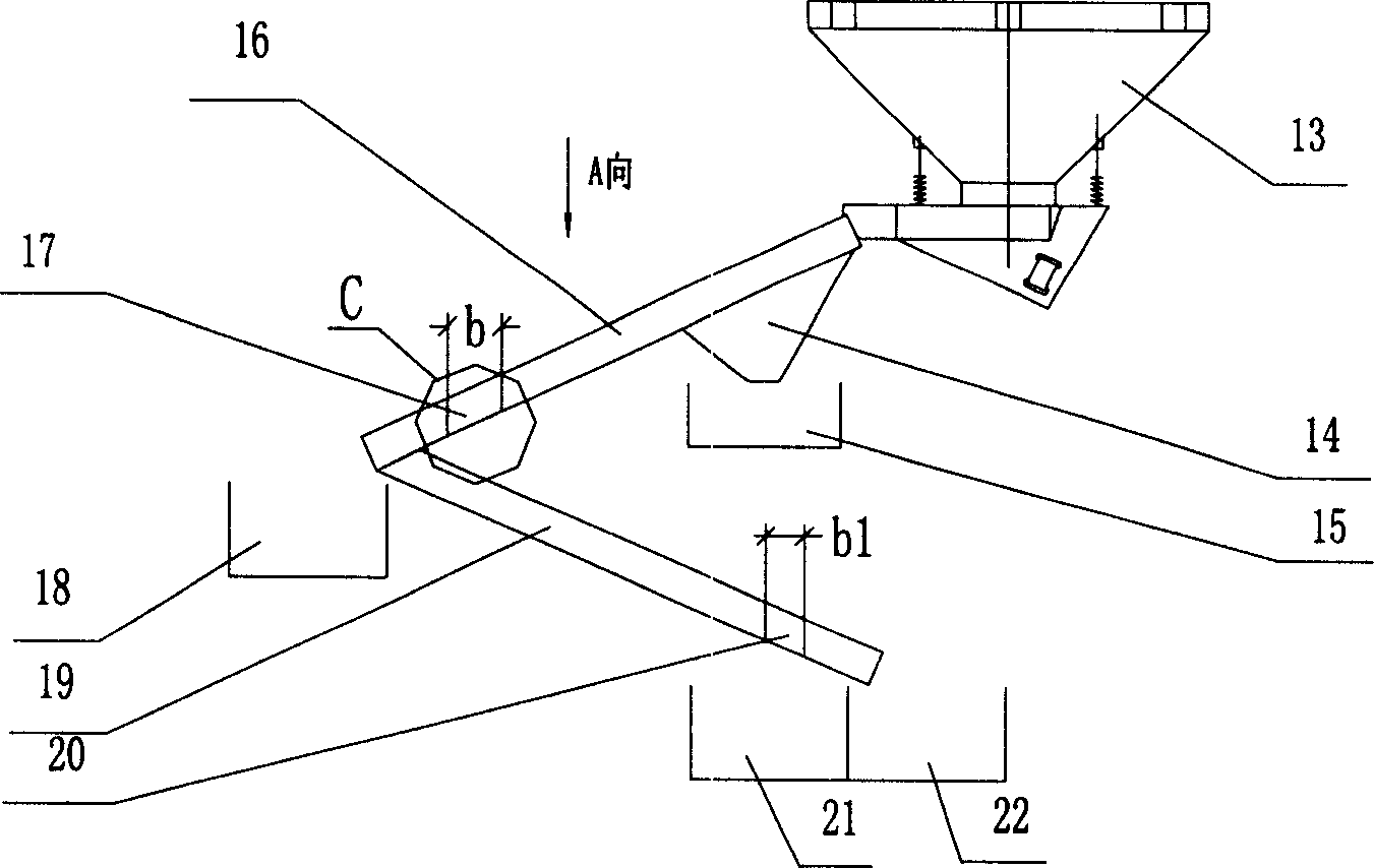 Ore selecting method of anthrophyllite and its friction concentrator