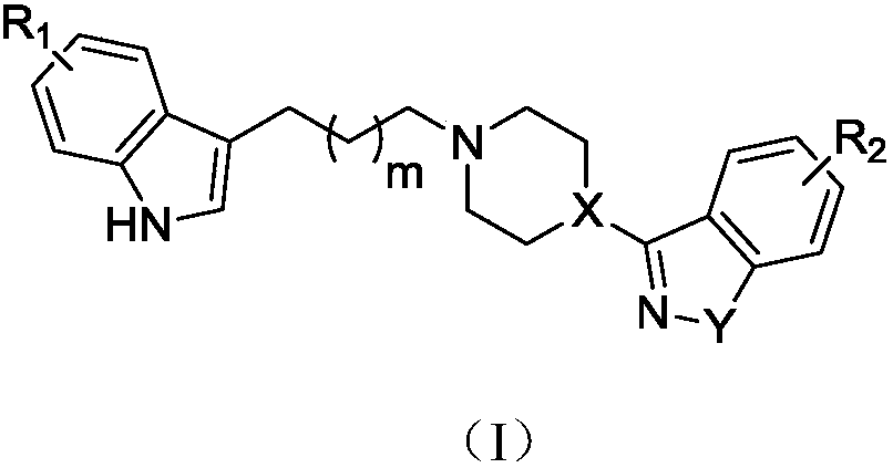 Indole-heteroaromatic piperazine (piperidine) derivatives and application thereof in resisting depression