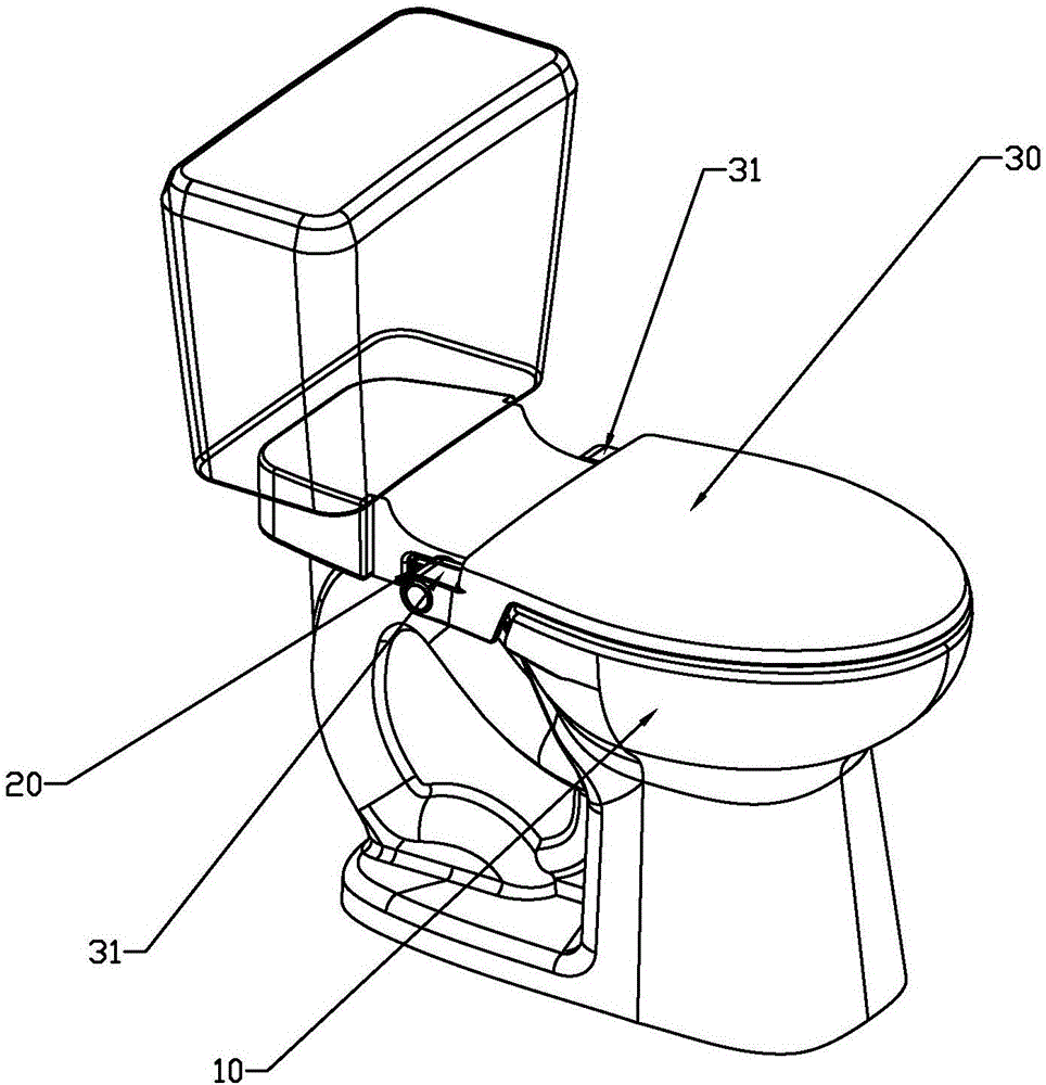 Closestool with side-mounted support