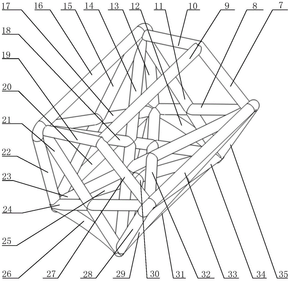 A space truss type air-free tire