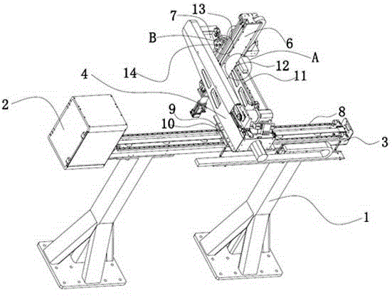 Triaxial truss type high-speed servo robot