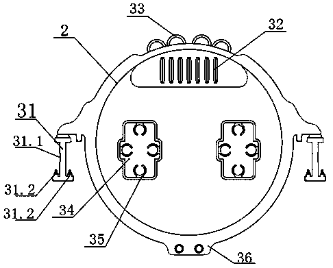 Protection assembly structure and method of switched reluctance motor for bullet train