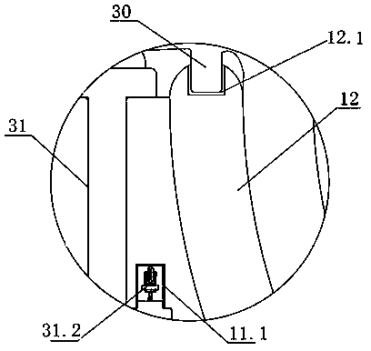 Protection assembly structure and method of switched reluctance motor for bullet train