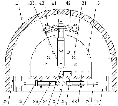 Self-propelled tunnel lining concrete curing stand