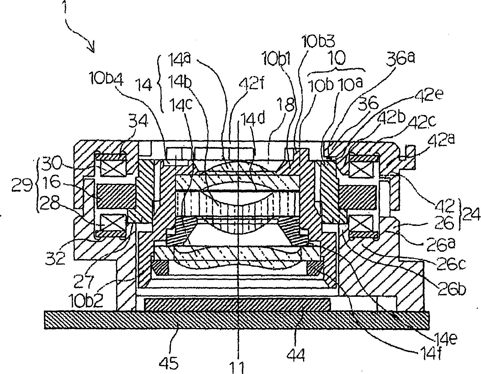 Lens driver and process for manufacturing the same
