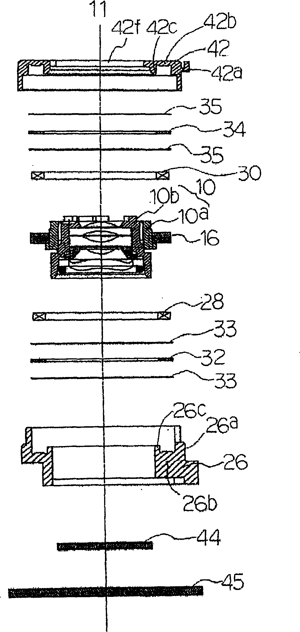Lens driver and process for manufacturing the same
