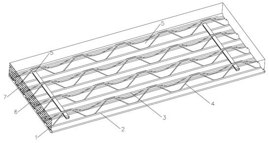 Novel steel bar truss composite floor slab