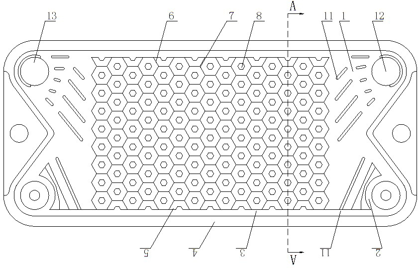 Bionic honeycomb-type plate sheet for plate-type heat exchanger
