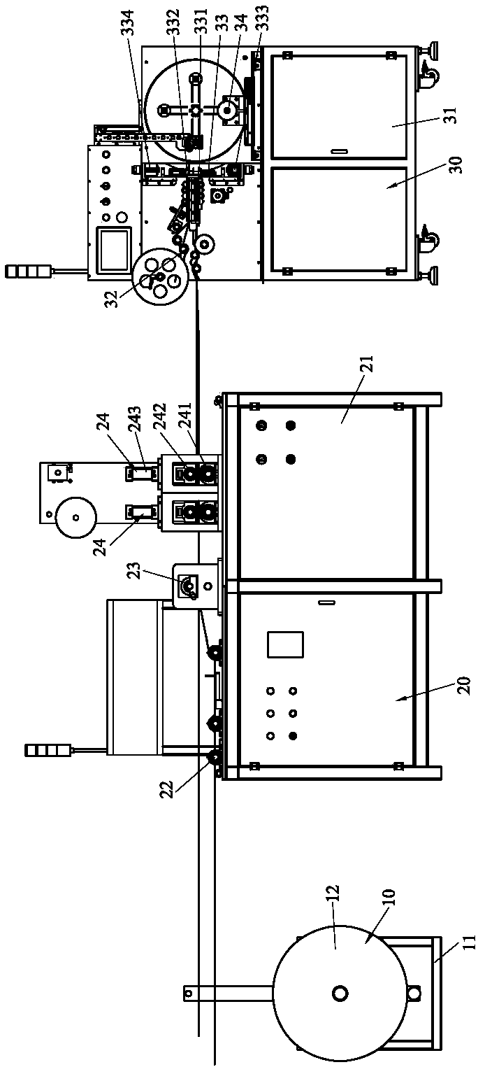 A Velcro automatic winding machine