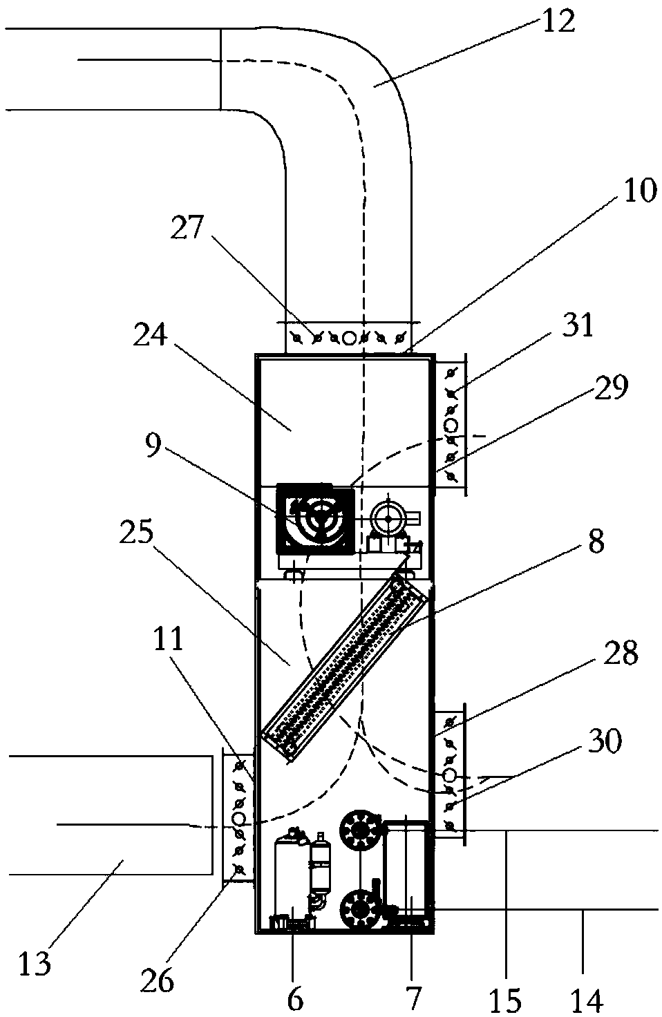 Energy-saving constant-temperature system for greenhouse and control method of system