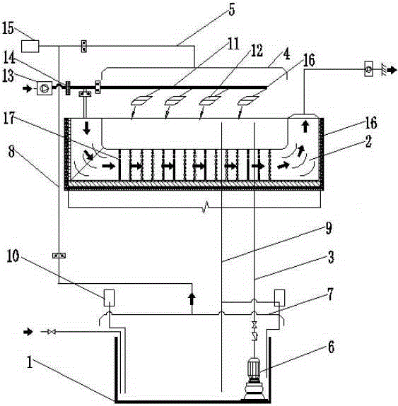 Nickel waste water treatment method for chip production line