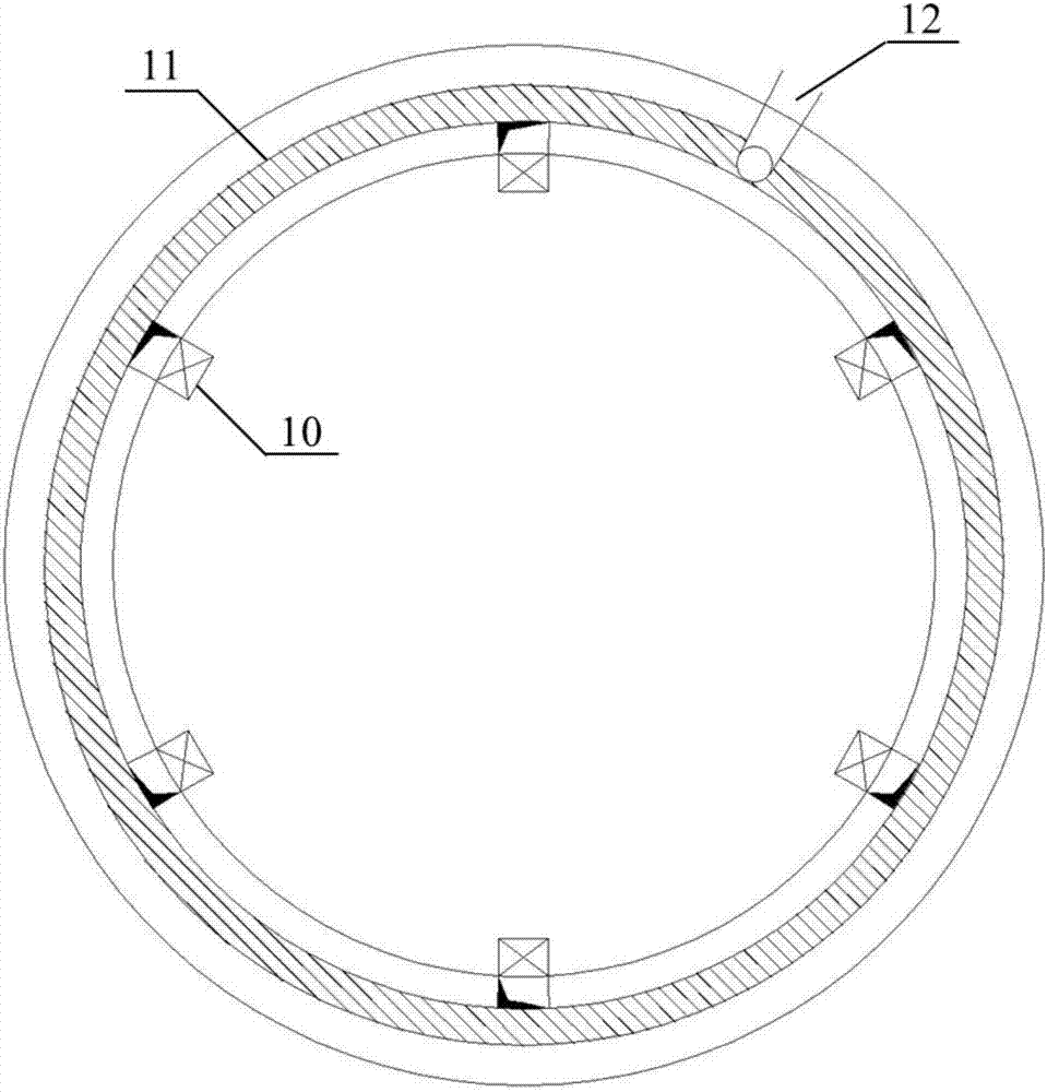 Integrated device and method for promoting anaerobic sludge granulation