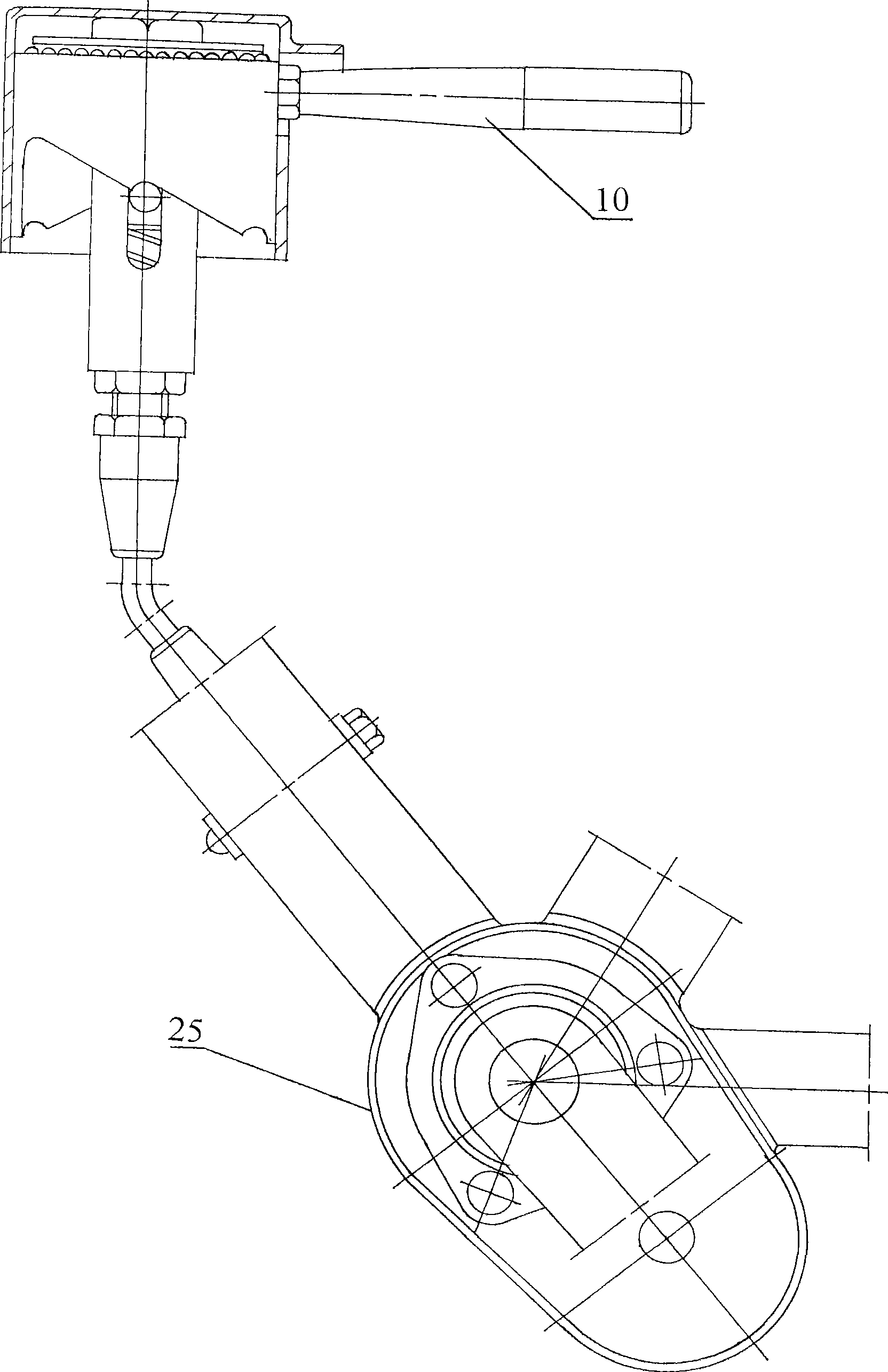 Adapter gear box in pre-control