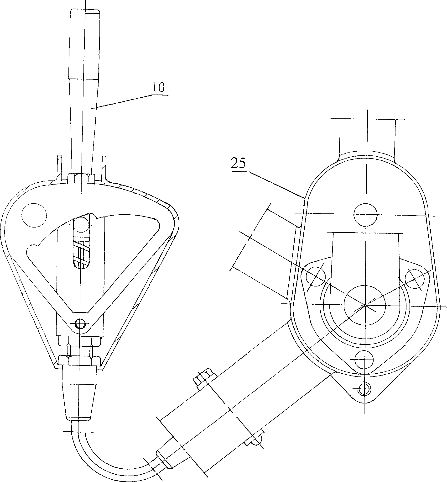 Adapter gear box in pre-control