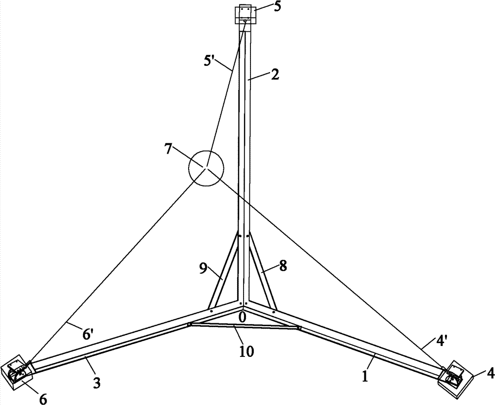 Three dimensions vibration measuring apparatus and method
