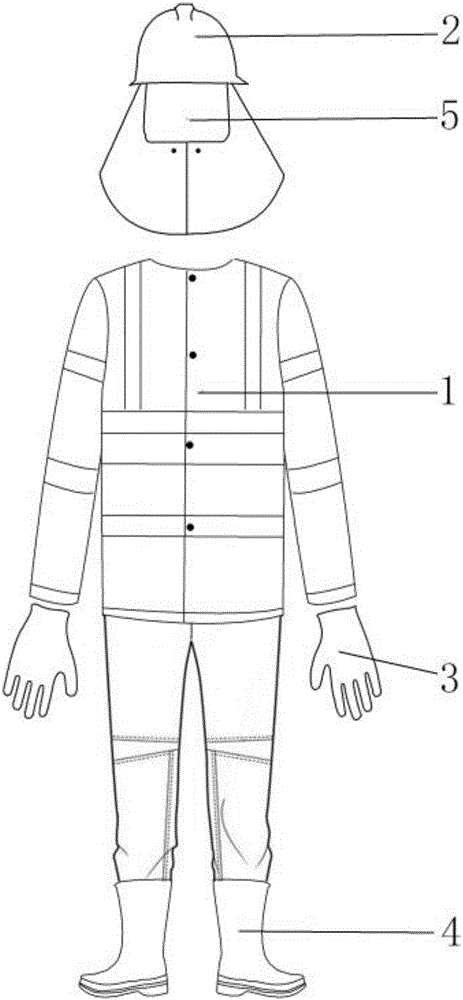 Flame-retardant firefighter uniform