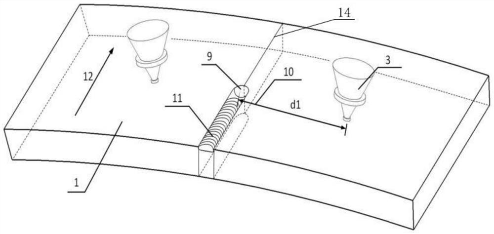 Ultrasonic-assisted laser welding method for steel wheel rim