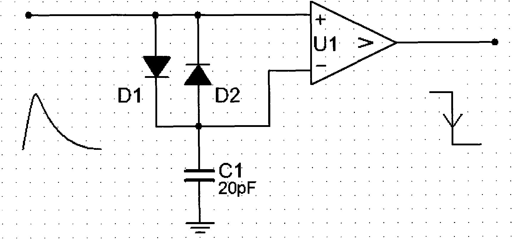 Multichannel pulse size analyzer based on peak sensing