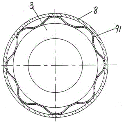 Damping type corrugated pipe compensation moving ring component of mechanical sealing device and application