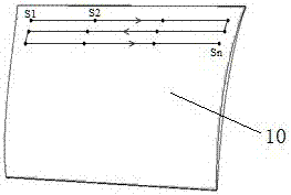 Path planning device and path planning method for laser shot peening strengthening curved surface